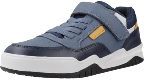Geox J Perth Boy Basket, Gris Avio, 37 EU