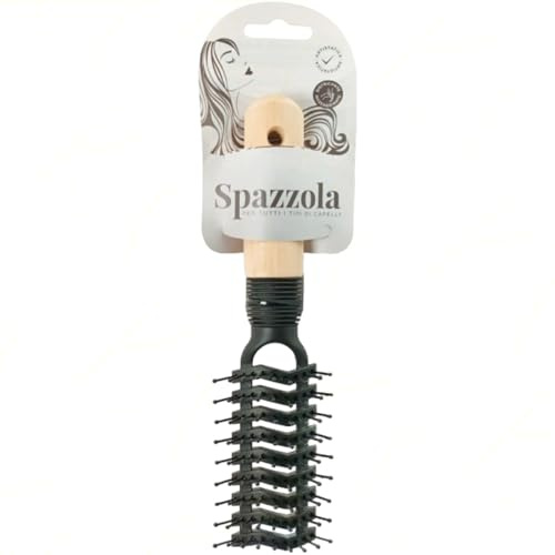 Sicignano | Spazzola per Capelli Sophie - Design Ergonomico, Setole Delicate, Adatta a Tutti i Tipi di Capelli (Semicurva)