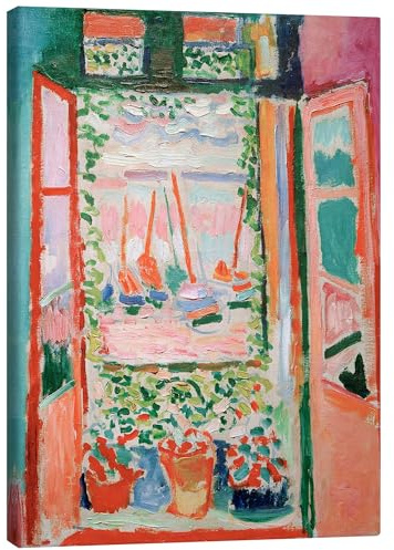 Posterlounge Das offene Fenster, 1905 Leinwandbild | 30 x 40 cm von Henri Matisse Rosé Wandbilder Wanddeko