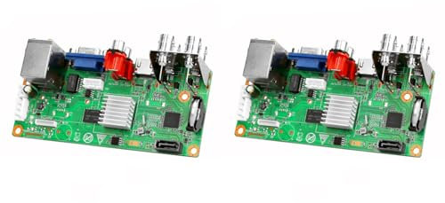 Fivetwofive 2X Scheda DVR IP 265X 4CH 1080P XMEYE NVR 4 Canali 6 in 1 AHD TVI CVI Scheda Registratore DVR Ibrido per CCTV