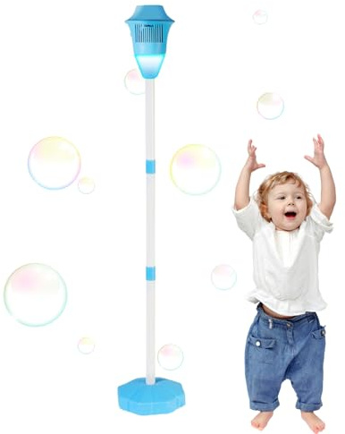 SVCEQZE Bubble Maker Ständer, 118cm Automatische Seifenblasenmaschine, Bubble Lampe Stehend, Stehende Blasenmaschine, Straßenladerform Im Freien Spielzeug Dekorativ Für Hochzeit, Picknick