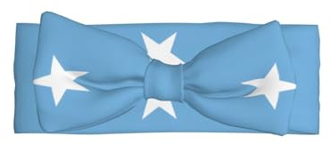 SSIULUS Haarband mit Schleife von Mikronesien, weiches Polyester, mit niedlichem Schleifen-Design, dehnbar und bequem