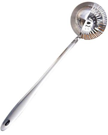 Gcljlmy Hot Pot Cuchara de sopa Skimmer Herramienta de Cocina Acero Inoxidable Colador Cuchara Colador Cuchara Colador Cuchara para Hogar Restaurante Comedor (Plata)