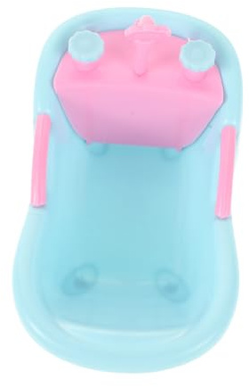 Gatuida Miniatur-puppenhaus-badewanne Spielzeug Winzige Badeszene Dekor Mini-simulationsspielzeug Für Puppen Puppenbadewannenteile Für Kinderfantasie