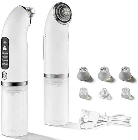 Extracteur de points noirs pour le visage, nettoyage à ultrasons, aspirateur de pores multifonction, nettoyant de pores, nettoyant de pores, 3 modes et 3 têtes d'aspiration pour le nettoyage du visage