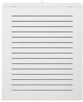Cache-radiateur Blanc, Cache Radiateur Bois, Tablette Radiateur Sans Percer, Meuble Blanc de Rangement, Meuble Décoratif pour Couloir, Salon ou Chambre à Coucher(40 * 30 * 20cm/15 * 12 * 8in)