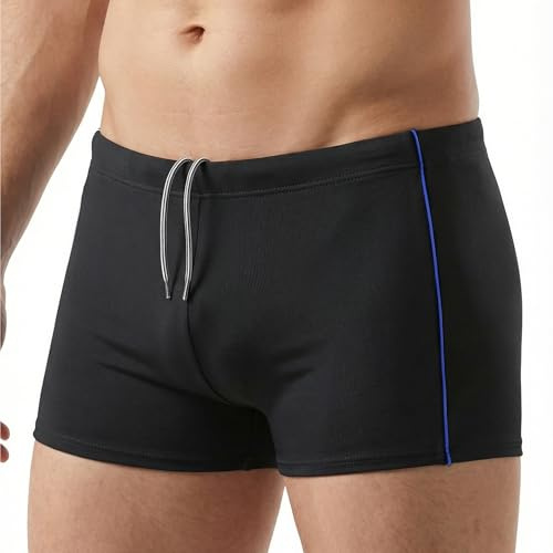 MANA MANA Maillot de Bain Homme Short Piscine Homme Séchage Rapide Résistant au Chlore Taille Élastique avec Cordon Ajustable Short de Bain Homme Grande Taille pour Natation Plage Vacances