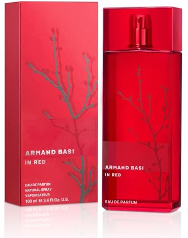 Armand Basi | In Red Eau de Parfum, Damen Parfüm Spray, Blumig, Holzig und Moschusartig, 100 ml