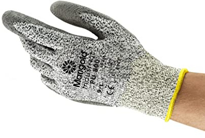 Ansell PU800 Safety Work Gloves, Multipurpose Protection Gloves, Construction, DIY, Mechanics, Industrial Uses, Size XS (12 Pairs)