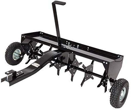 DEMA Rasenlüfter 102 cm – Rasenbelüfter Aerifizierer für Rasentraktor und ATV, ideal für Rasenpflege und Bodenbelüftung