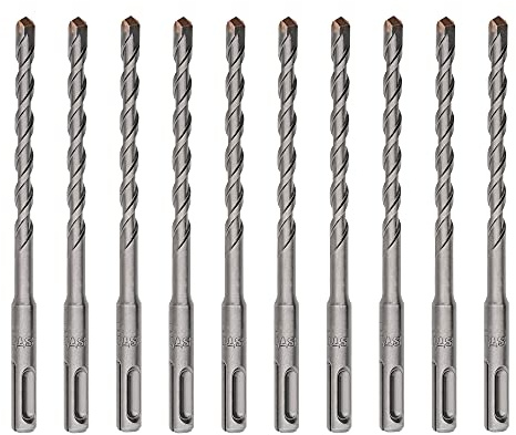 STIER SDS-plus-Bohrer, 10 Stück, Länge 160 mm, Durchmesser 8 mm, geeignet für Beton & Mauerwerk, Steinbohrer, Betonbohrer, Sds plus Bohrer Set, Steinbohrer Set, Stahlbeton Bohrer