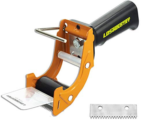 Dispensadores de Cinta Adhesiva con Mango Ergonómico, 50mm Dispensador de Cinta para Fácil Utilización en Trabajos de Empaquetado Pistola dispensadora de cinta de reemplazo rápido hoja adicional