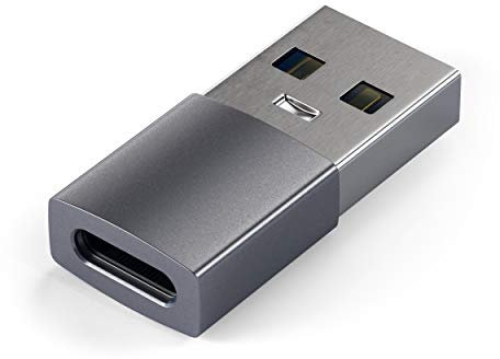 Satechi USB A to USB C Adapter, Type A Male to Type C Female, for Mac Mini M2/M1, Mac Studio, MacBook Air & Pro, iMac, Laptops, Tablets, PC & More – Space Grey