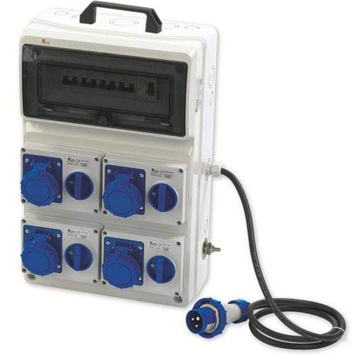 QUADRO ELETTRICO ACS DA CANTIERE 1 SPINA 4 PRESE 16 A 250 V