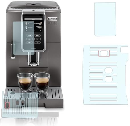 Abtropfblech Kratzschutz Folie und Display Schutzfolie geeignet für DeLonghi Dinamica Plus 370.95-376.95