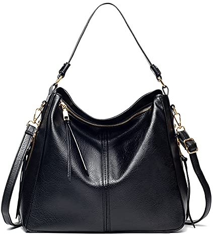 FANDARE Damen Handtasche, Umhängetasche, Handtasche, PU-Leder, Mädchen, Schultertasche, große Tasche, Strandtasche, Einkaufstasche, Reise, multifunktional, Messenger-Tasche