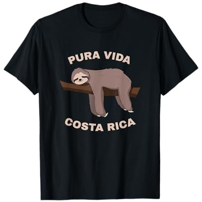 Pura Vida Costa Rica - Cool Costa Rica Bradipo Maglietta