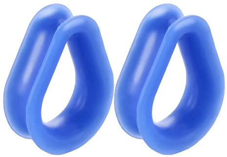 Daesar Tunnel 24MM Silikon, Ohr Plug Tropfen Blau Tunnel Piercing Ohr Expander Set