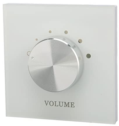 Altoparlante da parete per controllo del volume, regolatore del volume dell'altoparlante per controllo del volume, interruttore di sintonizzazione a doppio canale Smart Home, Predefinito
