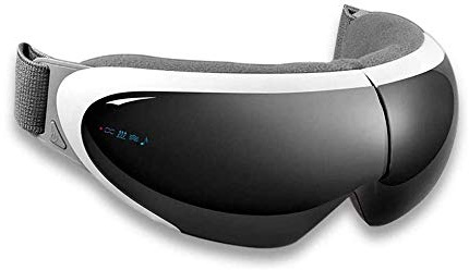 LIIAV Masseur des yeux avec chaleur, compression Bluetooth Music Bluetooth Music Therapy Thérapie oculaire rechargeable Pour soulager la souche des yeux Les cercles sombres Sacs oculaire Eye sèche Amé