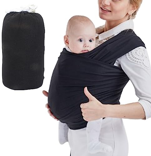 Babytragetuch dehnbar Premium Trage Neugeborene bis Kleinkinder Stilltragen Mehrzweck Babytrage Stillbezug – weich und leicht – belastbar bis zu 15 kg