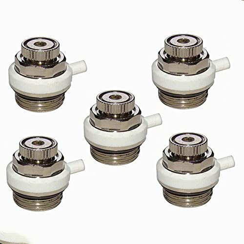 FUBESK 1/2 for BSP Automatic Air Vent Auto Cut-off Self Bleeding Radiator Valve Automatic Bleed Valve 1/2/3/5pcs