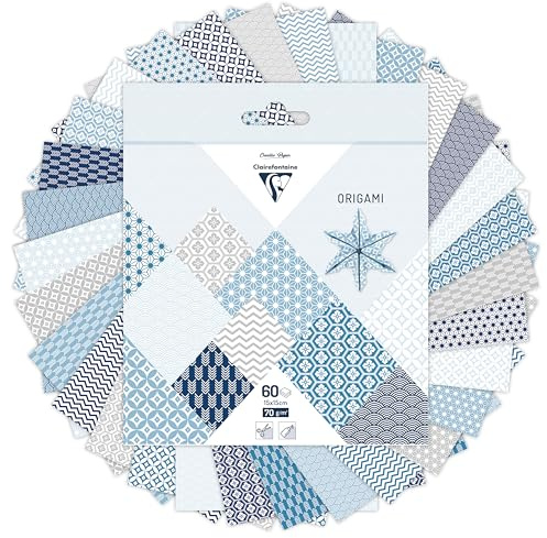 Clairefontaine 95637C 16 Bogen Origamipapier 15x15cm 70g Winter