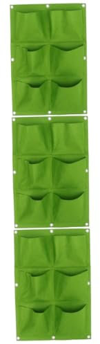 VANZACK 3St Pflanzbeutel Pflanztaschen für die Wand Zimmerpflanzentöpfe Töpfe für Pflanzen hängender Pflanzer Pflanzenwachstumsbeutel Blumen Wandbehang Container Tasche wachsen