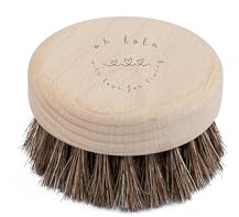 OH LOLA Massagebürste für Brust, Dekolleté und Hals – Buchenholzgriff – Sanfte Pflege für Haut, Peeling und Straffung – Hochwertige Bürste für eine strahlende und glatte Haut