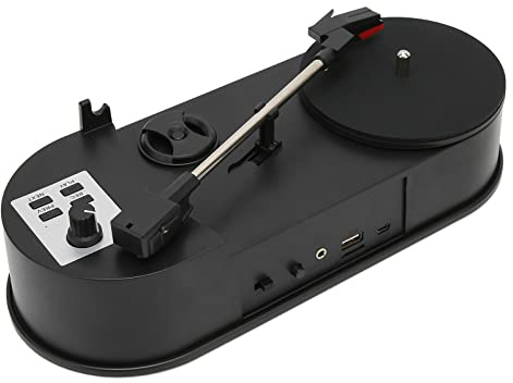 Mini Tocadiscos Tocadiscos Convertidor MP3 Interfaz USB 2.0 Diseño Fácil y Portátil para Entusiastas de la Música Ideal para Coleccionistas de Discos