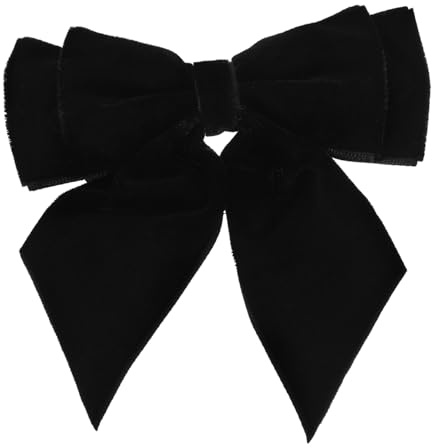 Veemoon Elegante Brosche für Damen aus Schwarzem Samtstoff mit Großer Schleife Sicher und Praktisch für Kleidung und Schals als Modisches Accessoire