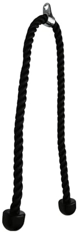 Tinoaly Larga Cuerda Tríceps, 140cm Resistente Accesorio Tirón Tríceps para Máquinas Cable Empuñadura Antideslizante & Diseño Doble Longitud para Jalón LAT Entrenamientos & Hogar Sistemas Gimnasio
