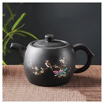 LLNIANZHI Tetera China, teteras de Arcilla púrpura, Tetera de Flores y pájaros Hecha a Mano, máquina de té de dragón y Fénix, Juego de té de Kung Fu, Infusor de té