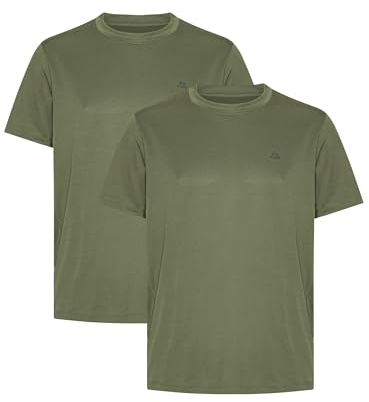 DANISH ENDURANCE Gym T-shirt, Tränings- & Sporttröja, Lätt, för Män Oliv M