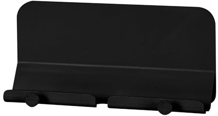 Jvjggag Support mural pour téléphone avec support adhésif, étagère antidérapante en ABS pour téléphone et tablette, gadget de rangement mural compact pour salle de bain, chambre, cuisine, studio