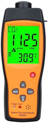 Détecteur de gaz, Analyseur de gaz, Moniteur CO2, détecteur, dioxyde Carbone, qualité l'air intérieur, testeur pour Le Travail et la Maison