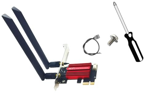 YIZITU Adaptador WiFi De 3000mbps Compatible con Doble Banda 2 4 Ghz/5Ghz Tarjeta De Red Rápida para PC Tarjeta WiFi De Bajo Consumo De Energía