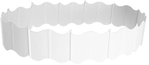 Alasum Set 20 Pezzi Mini Recinzione in Plastica PP Bianca Recinzione Decorativa Fai da Te per Cortili Aiuole e Spazi Esterni Bordura per Paesaggi e Bonsai