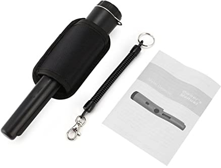 Zhangpu Metal Pinpointer 2 modalità di Indicazione Vibrazione Indicazione Sonora LED Portatile Sensibile Che Individua Metal Detector Treasure Finder (Nero)