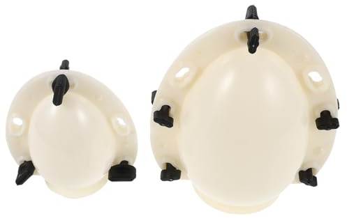 DRESSOOS Molde de Huevo de Pascua de Plástico Beige Reutilizable para Chocolate y Manualidades, 2 Piezas, Adecuado para Celebración de Easter y Decoración de Fiestas