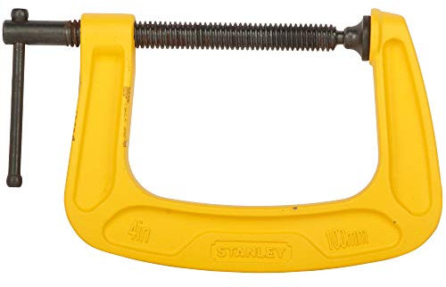 STANLEY MaxSteel C-Zwinge 0-83-034 (100 mm Spannweite, 75 mm Ausladung, 680 kg Spannkraft, korrissionsbeständig)