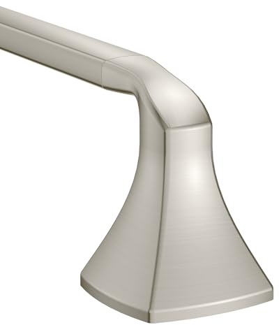 Moen YB5124BN Voss 24-Inch Bathroom Towel Bar, Brushed Nickel