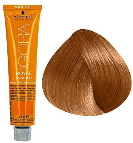 Schwarzkopf IGORA Royal Fashion Lights farbintensive Strähnenfarbe L-57 gold kupfer, 1er Pack (1 x 60 g)