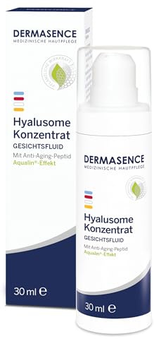 DERMASENCE Hyalusome Konzentrat, 30 ml | Anti-Aging-Fluid für Mimik-, Hals- und Dekolletéfältchen, mit Hyaluron und Peptid, feuchtigkeitsspendend, vegan