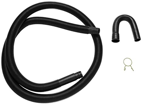 Whirlpool 285666 Genuine OEM Drain Hose for Washers, Black – Replaces 3357089, 3357094, 3357104, 384498, 388418, 661577