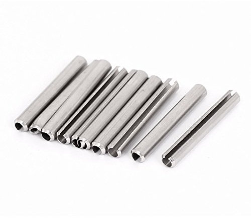 Aexit 10Stk. Schrank-Zubehör M5x40mm Edelstahl Hohlsplinte Spannhülsen Scharniere Spannstifte Befestiger