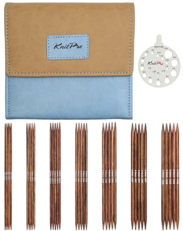 KnitPro Ginger Midi Nadelspiel Set 6 (15cm) | 7 Größen (2mm bis 5mm)