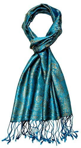 Lorenzo Cana Seidenschal für Männer Schal 100% Seide gewebt Herrenschal elegant Paisley Muster Ton in Ton