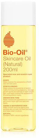 Bio Oil Body Natural Skin Care Oil (200ml) - Firming Skincare That Reduces Appearance Of Stretch Marks & Scars - Grease Free Moisturiser Lotion - With Vitamin E & Vitamin A