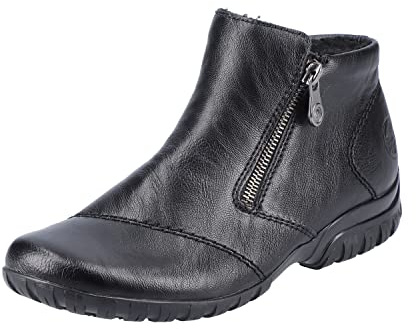 Rieker HWK Damen Stiefeletten Slipper gefüttert schwarz NEU schwarz